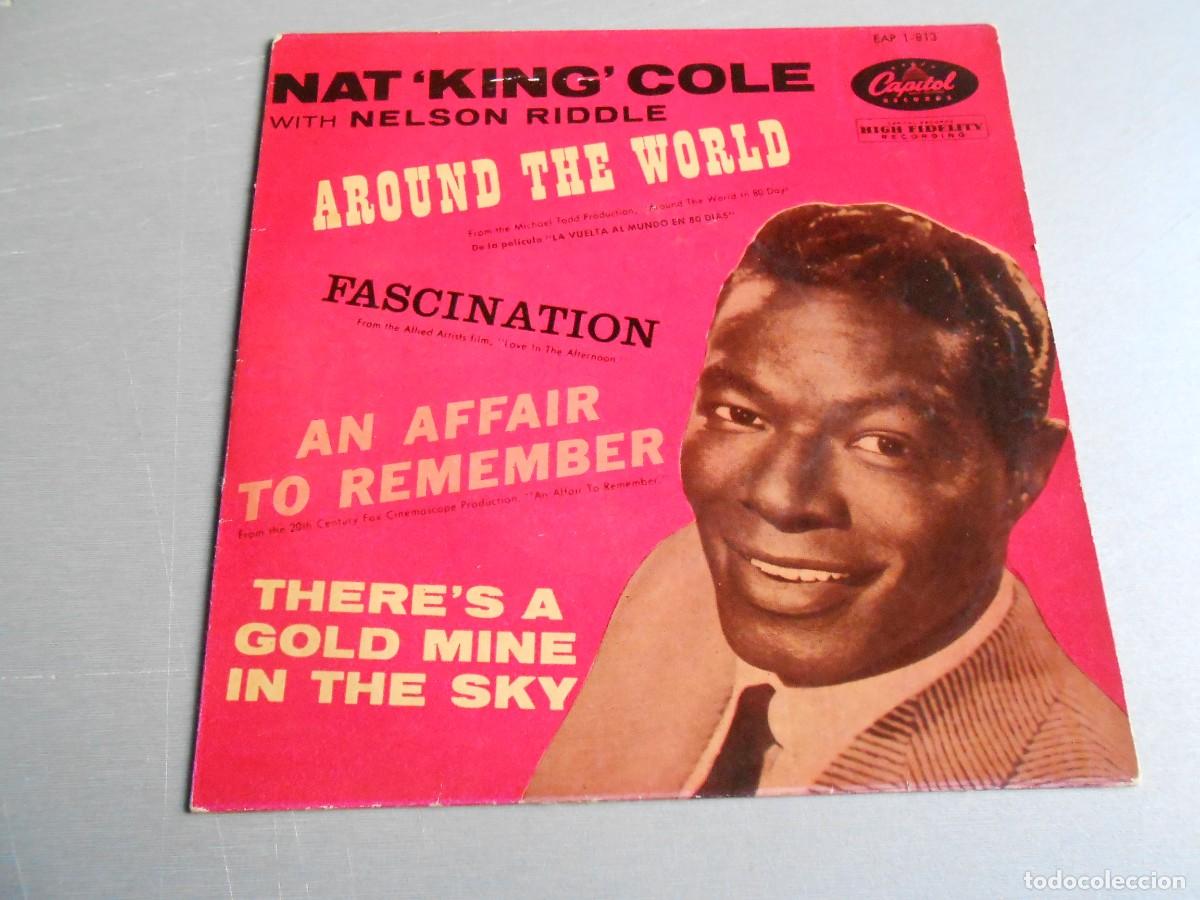 Discos de vinilo: NAT KING COLE, EP , AROUND THE WORLD + 3, A&Ntilde;O 1958, CAPITOL EAP 1-813