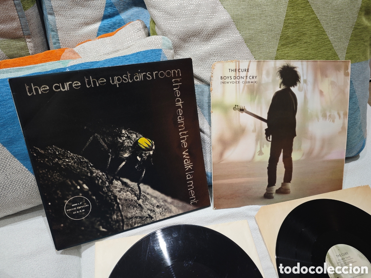 Discos de vinilo: The Cure: Boys Don't Cry Espa&ntilde;a 1986 y Mini LP The Walk y Espa&ntilde;a 1983