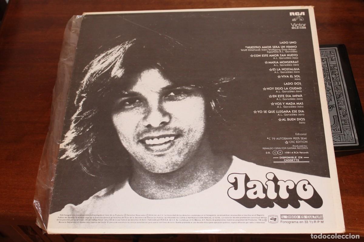 Discos de vinilo: JAIRO - NUESTRO AMOR SER&Aacute; UN HIMNO - Foto 2