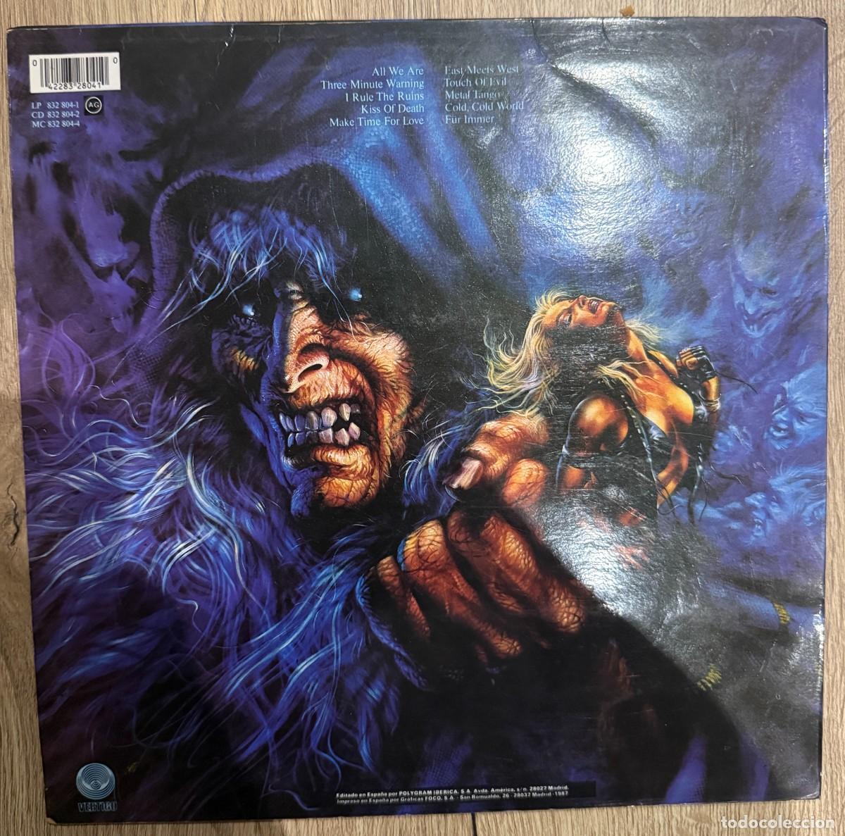 Discos de vinilo: Warlock &ndash; Triumph And Agony. Disco vinilo. Edic. Spain. 1987 - Foto 2
