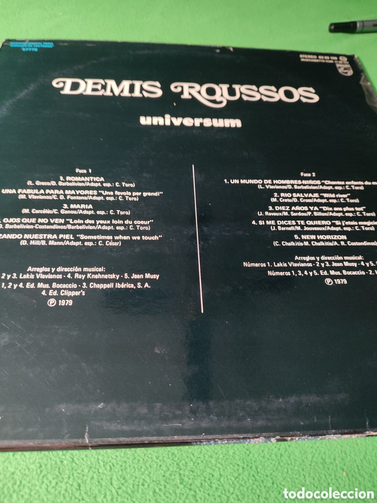 Discos de vinilo: Demis Roussos - Universum cantado en espa&ntilde;ol - Foto 2