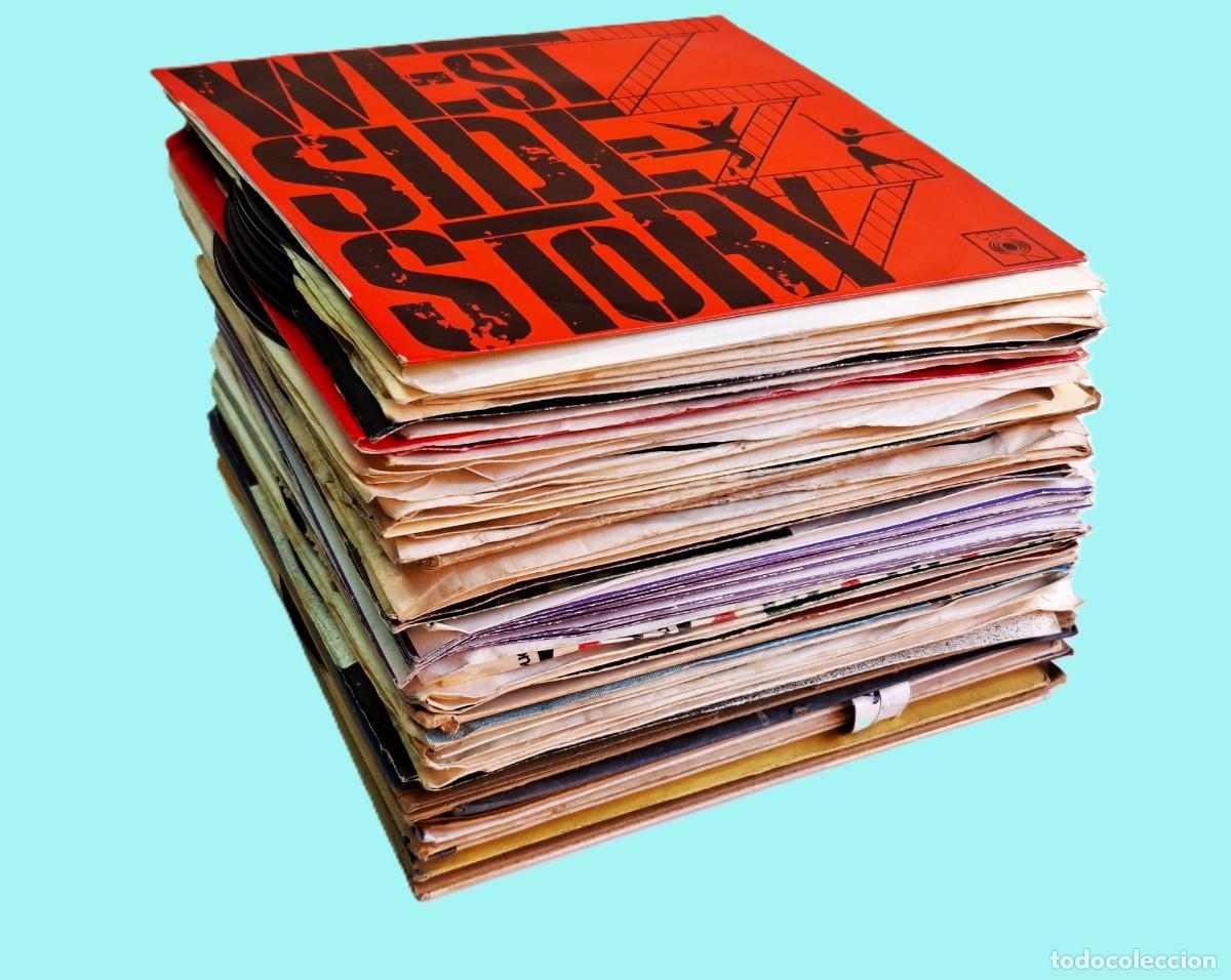 Discos de vinil: LOTE DE 50 DISCOS DE VINILO VARIOS DE 45 RPM