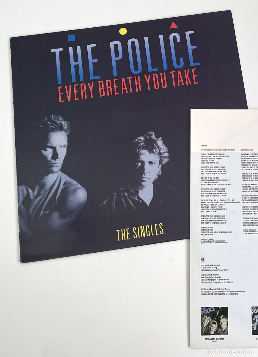 Discos de vinil: Disco vinilo - The Police, Every Breath You Take, The Singles - A&M 1986, edici&oacute;n espa&ntilde;ola