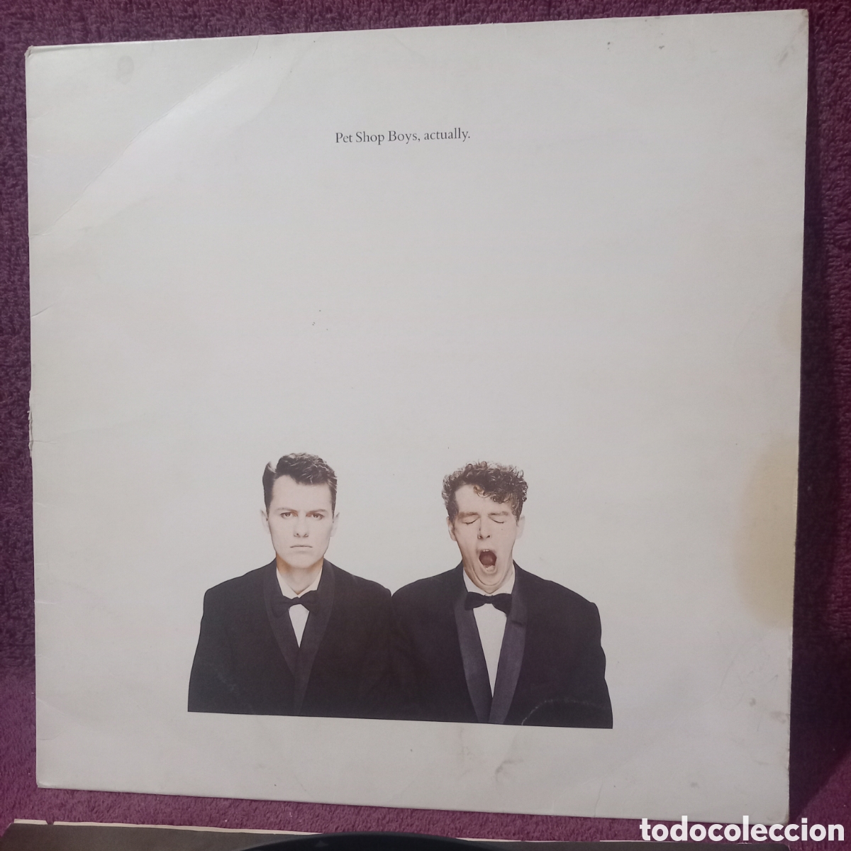 Vinyl records: LP PET SHOP BOYS ACTUALLY(1987 SPAIN)CONTIENE ENCARTE