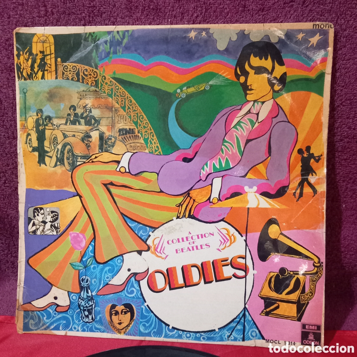 Disques de vinyle: LP A COLLECTION of THE BEATLES/OLDIES(1969 ODEON SPAIN)