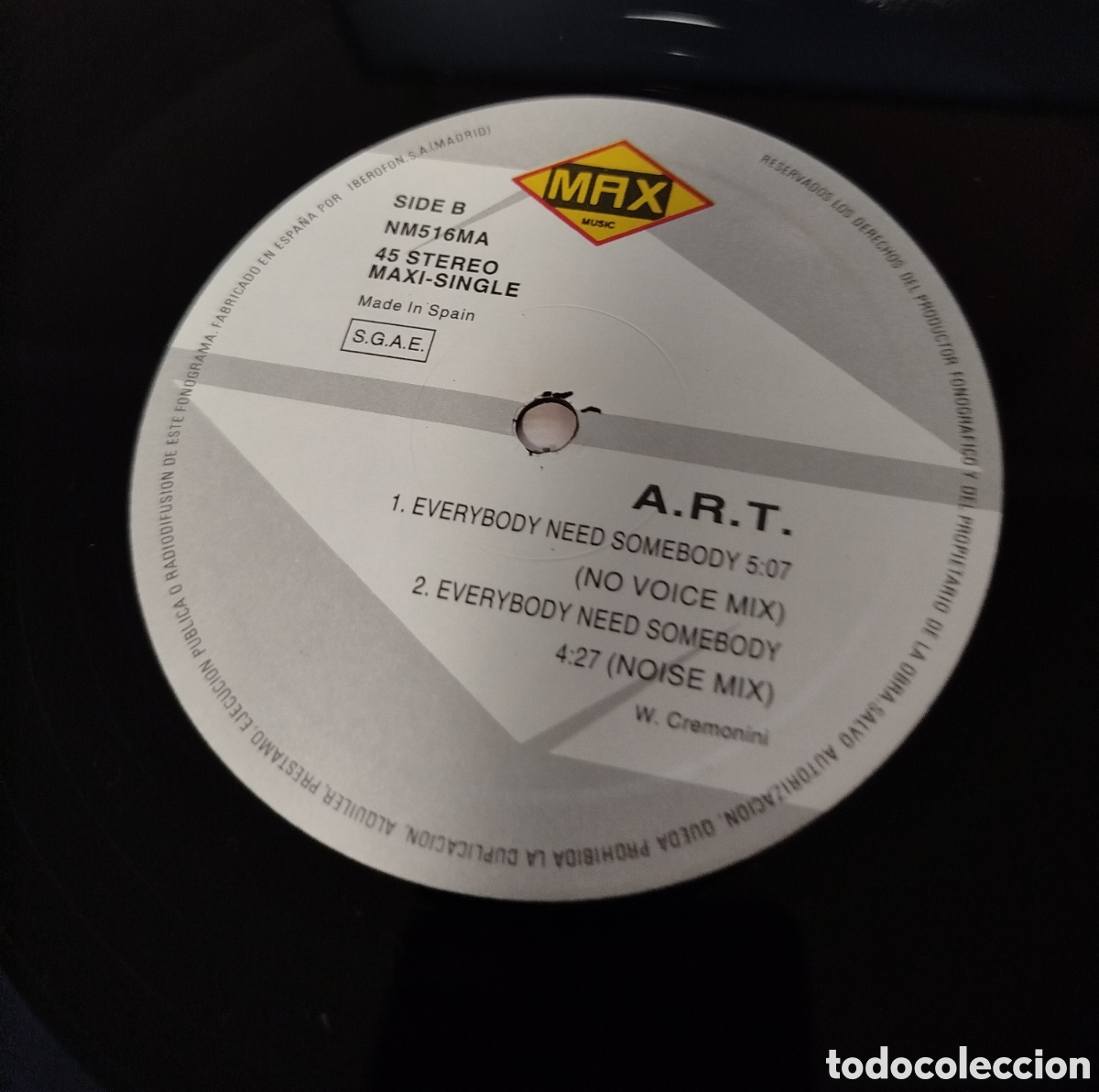 Discos de vinilo: A.R.T. &ndash; Everybody Need Somebody - Foto 3