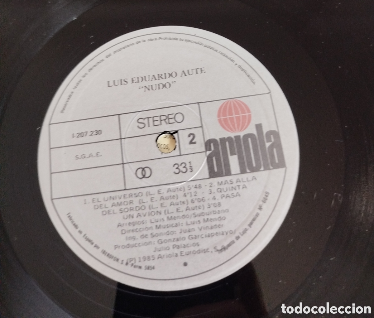 Discos de vinilo: Luis Eduardo Aute - Nudo - Foto 3