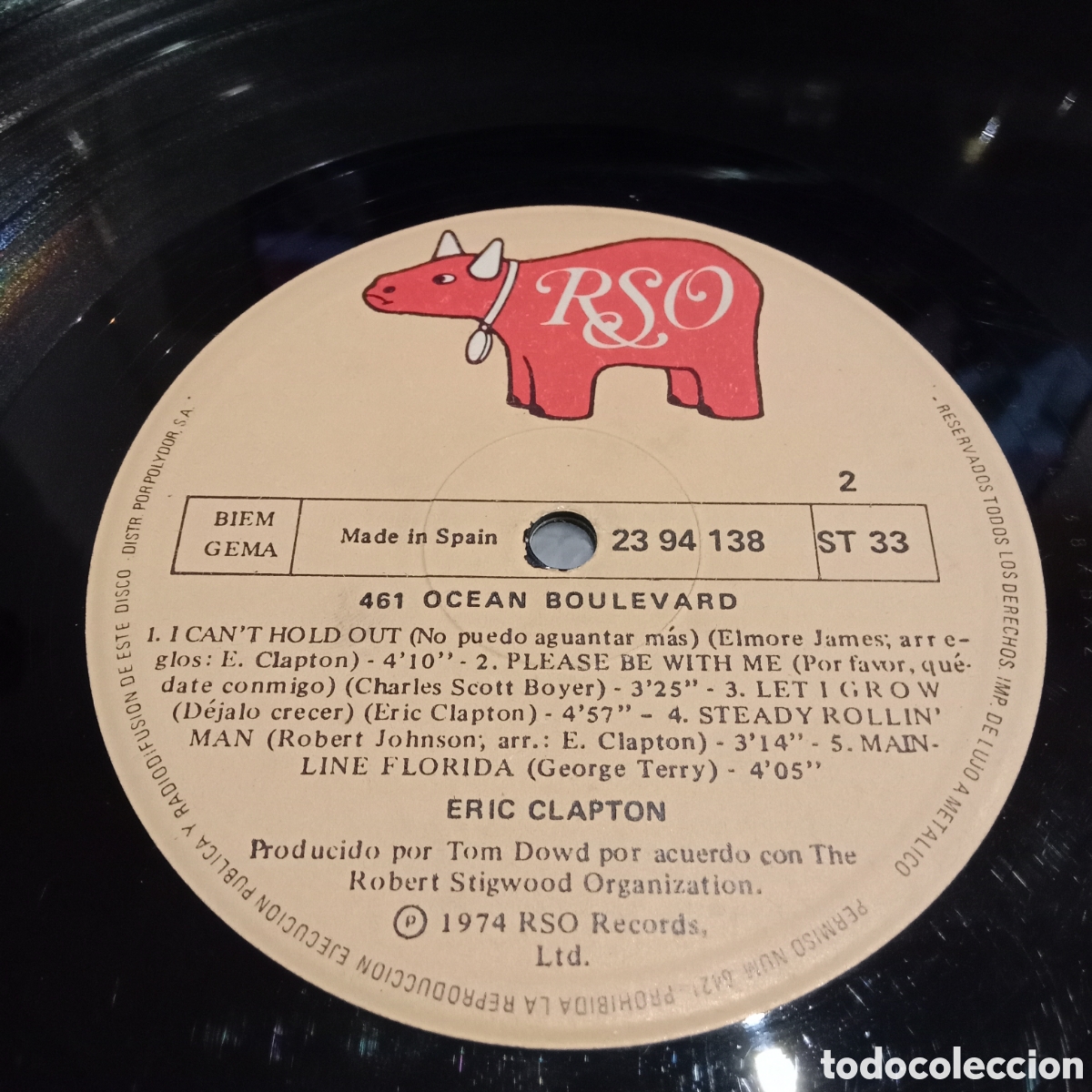 Discos de vinilo: ERIC CLAPTON - 461 OCEAN BOULEVARD - LP GATEFOLD - Foto 7
