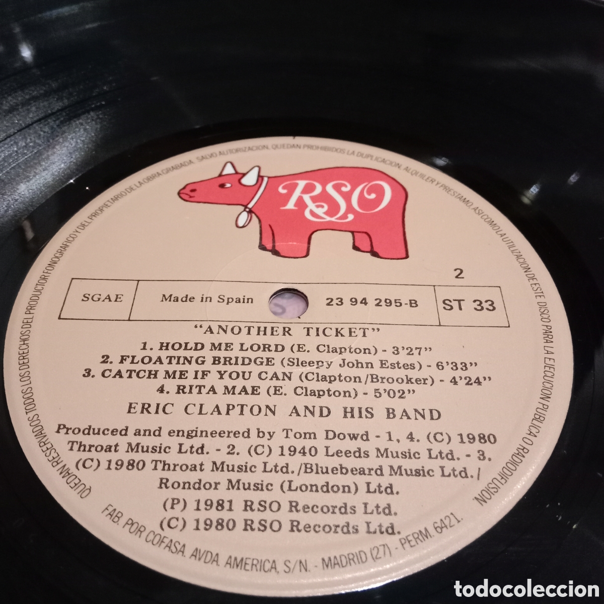 Discos de vinilo: ERIC CLAPTON - ANOTHER TICKET - LP - Foto 5