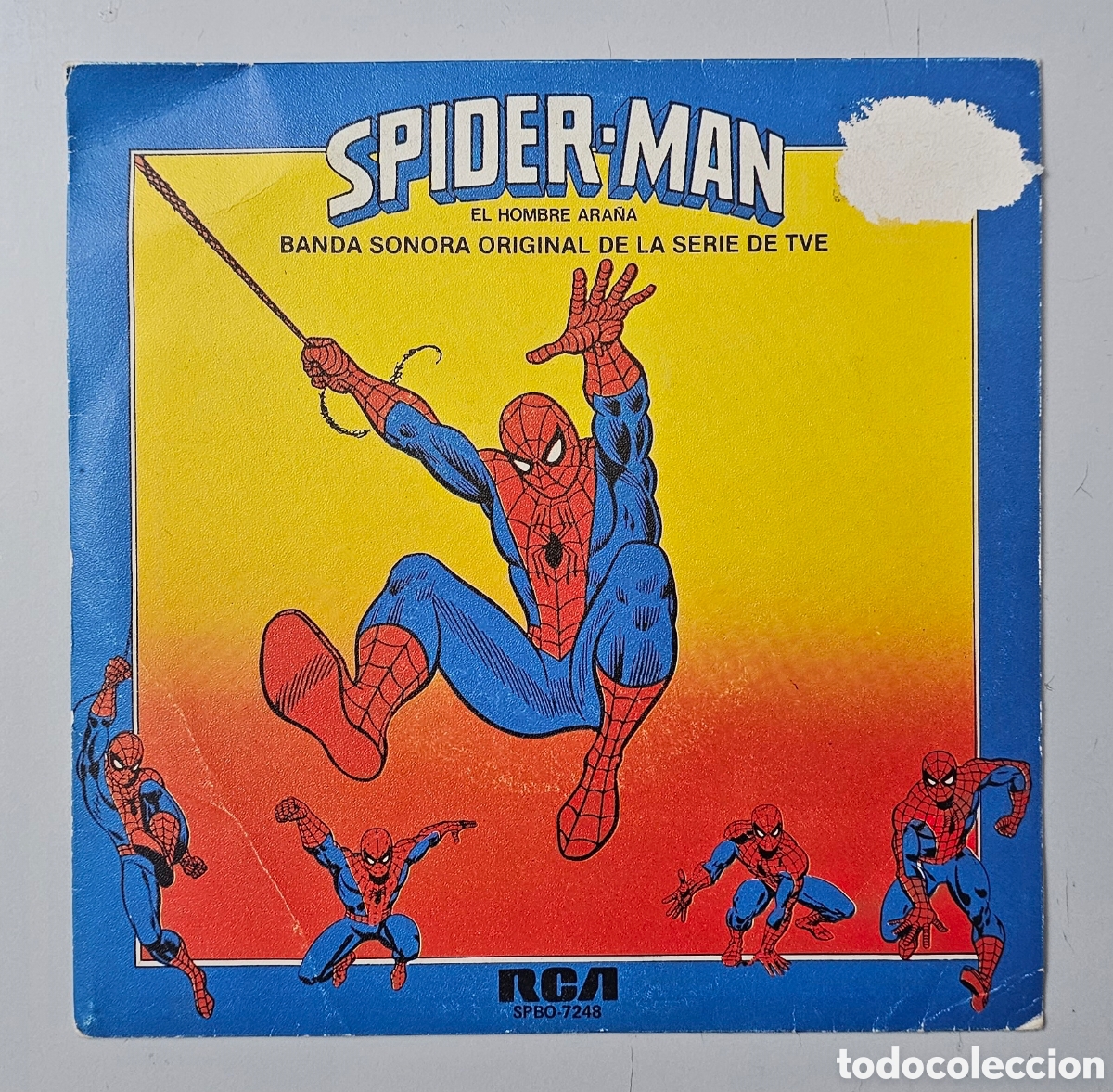 Discos de vinilo: SUPERBANDA - Spider-man Hombre Ara&ntilde;a/+1 (Espa&ntilde;a - RCA - 1981) Spiderman Marvel RARO ESCASISIMO
