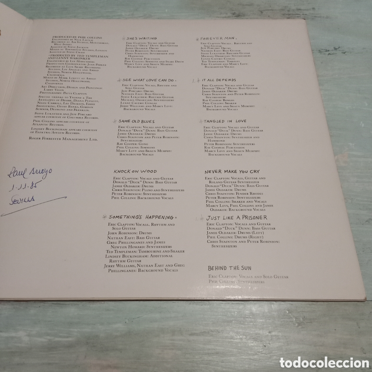 Discos de vinilo: ERIC CLAPTON - BEHIND THE SUN - LP GATEFOLD - Foto 5