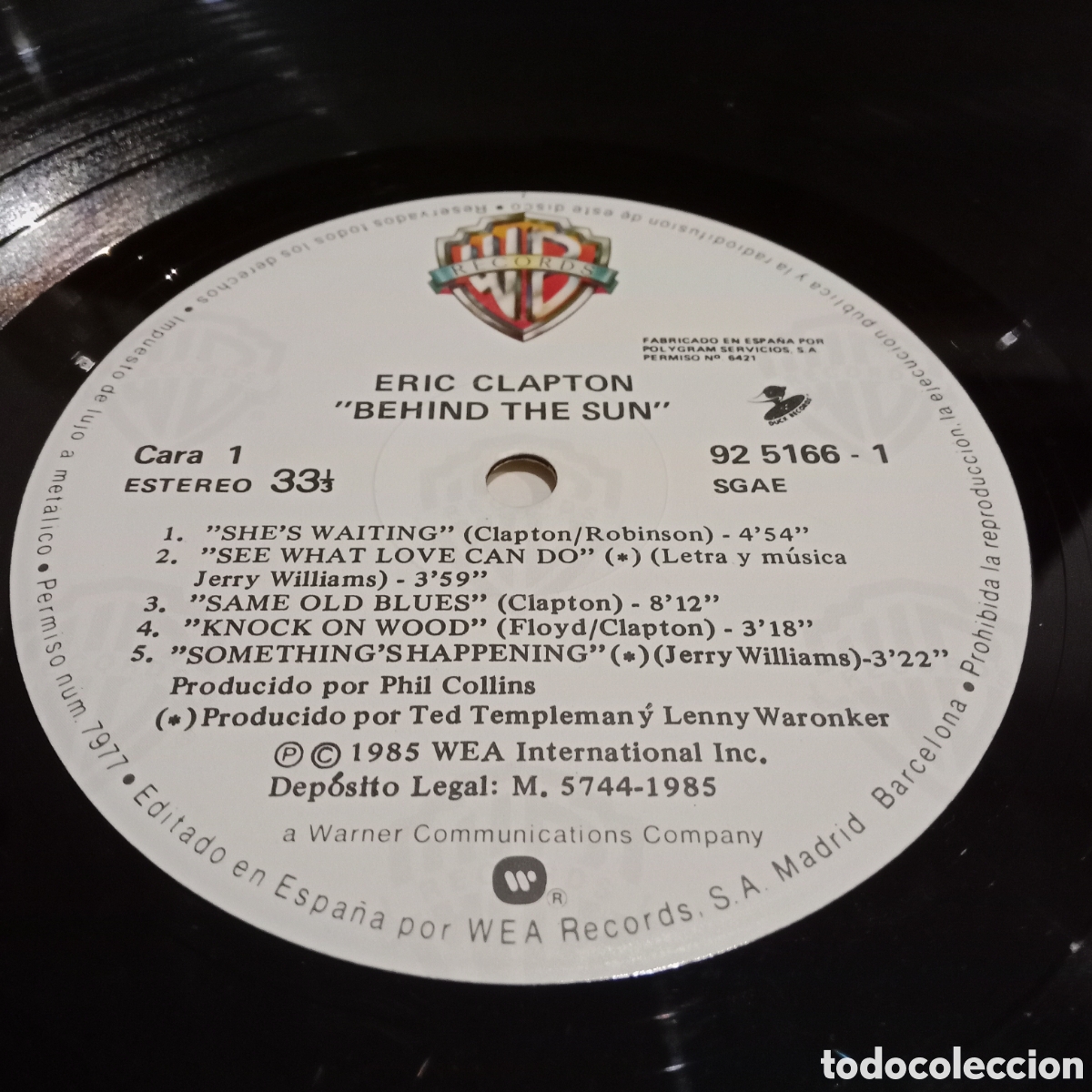 Discos de vinilo: ERIC CLAPTON - BEHIND THE SUN - LP GATEFOLD - Foto 7