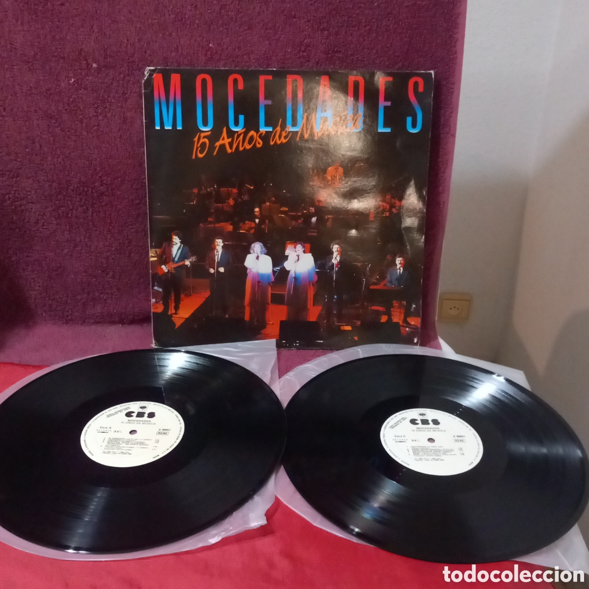 Discos de vinilo: LP DOBLE-PROMOCIONAL CBS/MOCEDADES 15 A&Ntilde;OS DE MUSICA(1984 cbs)VINILOS COMO NUEVOS