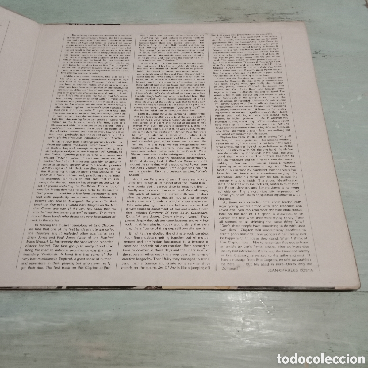 Discos de vinilo: ERIC CLAPTON - HISTORY OF ERIC CLAPTON - LP DOBLE GATEFOLD - Foto 5