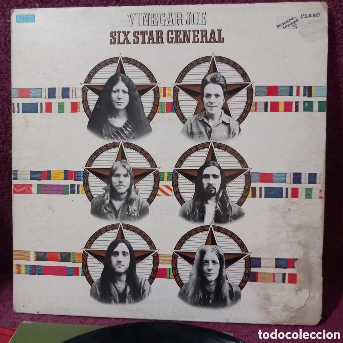 Disques de vinyle: LP VINEGAR JOE/SIX STAR GENERAL(1973 SPAIN)VINILO EXCELENTE