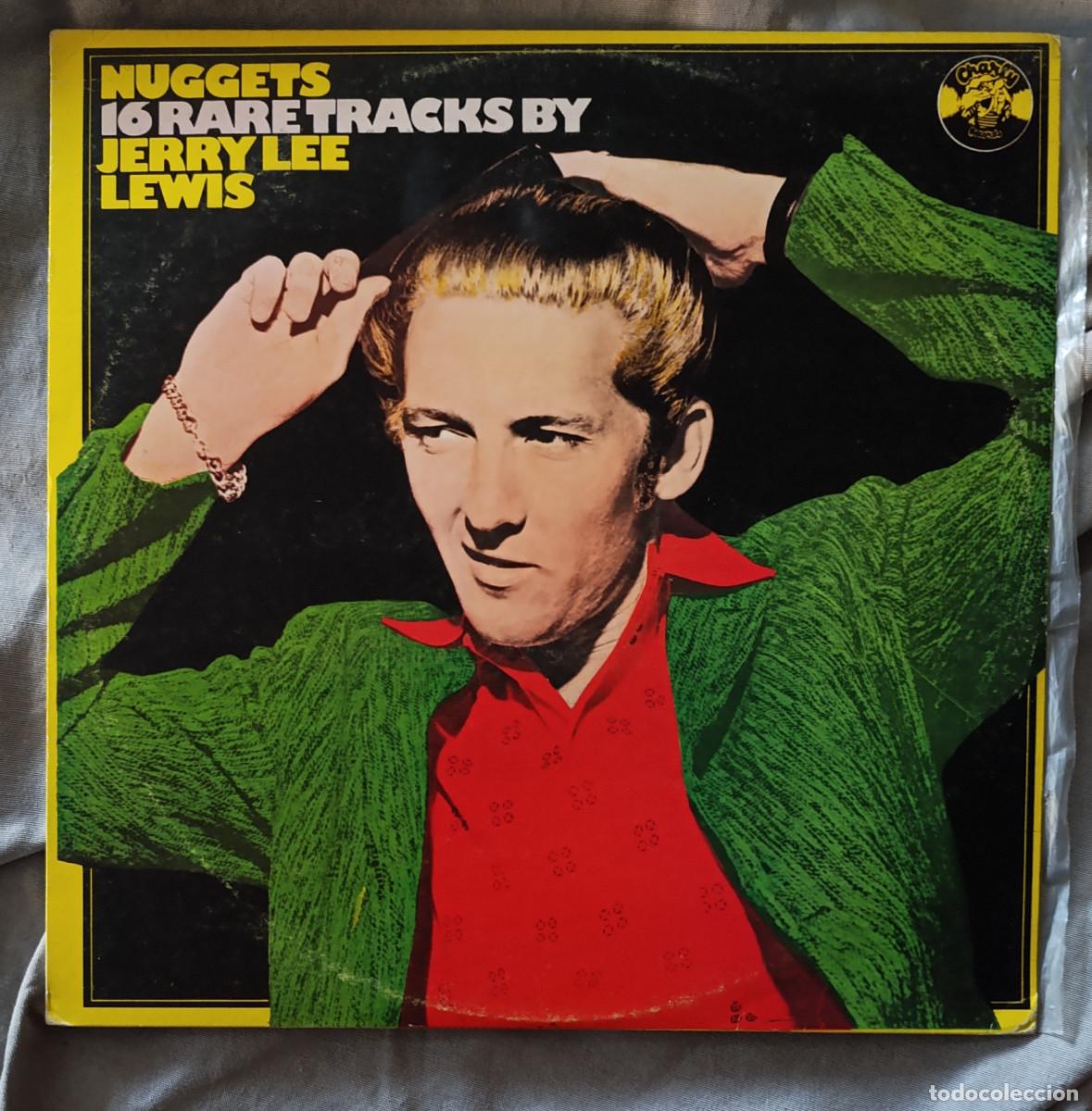 Disques de vinyle: JERRY LEE LEWIS - NUGGETS, 16 RARE TRACKS. LP edici&oacute;n espa&ntilde;ola 1978