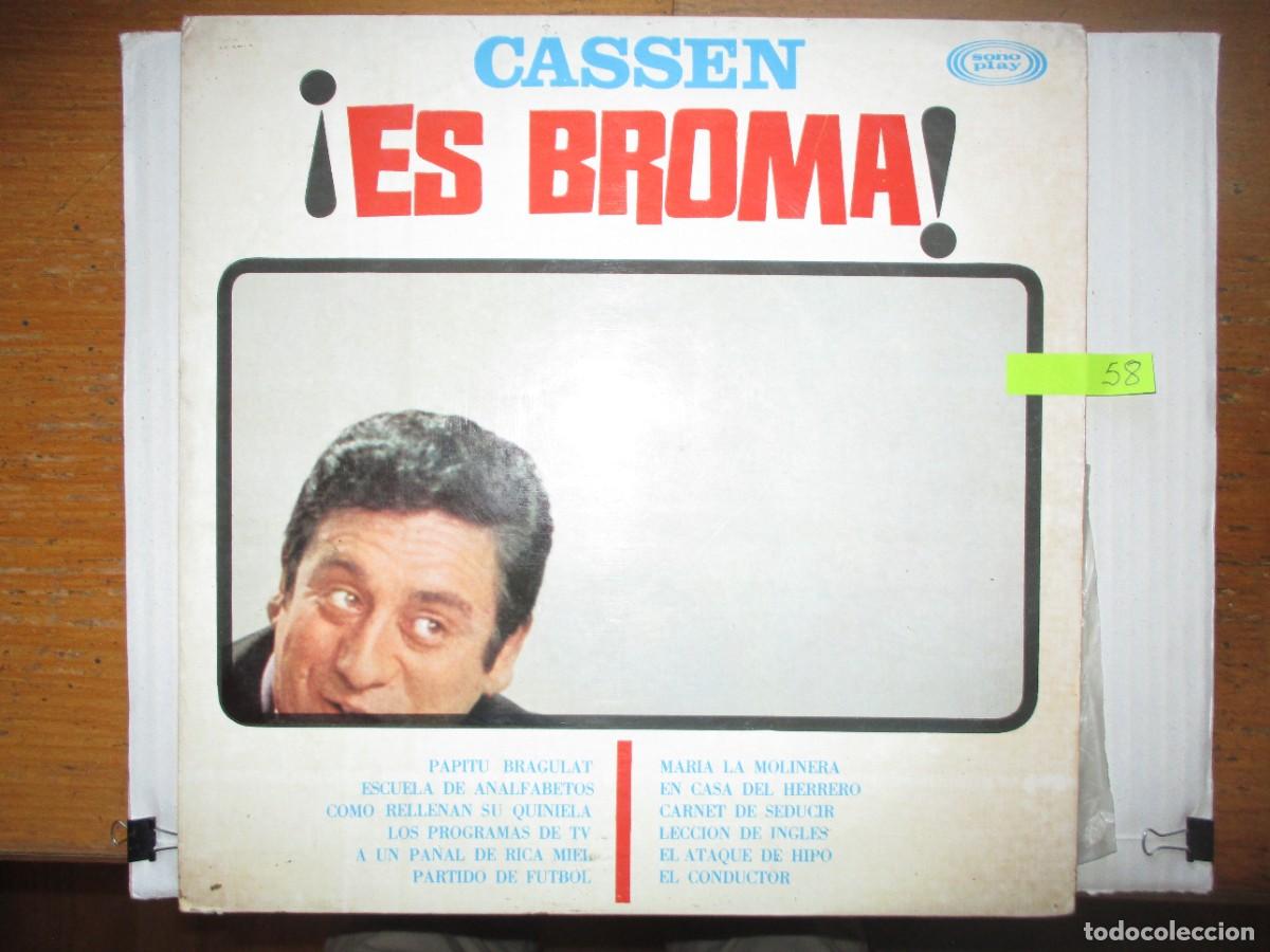 Discos de vinilo: DISCO LP , CASSEN , ES BROMA , VER FOTOS ,BUEN ESTADO