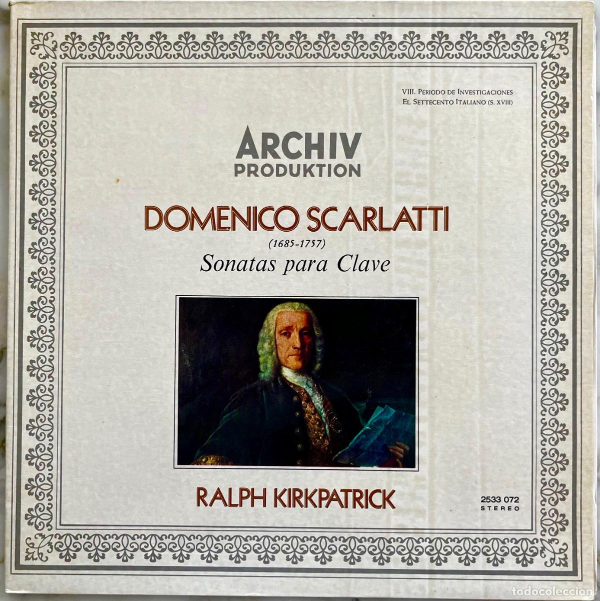 Discos de vinilo: DOMENICO SCARLATTI. SONATAS PARA CLAVE. RALPH KIRKPATRICK. LP ESPA&Ntilde;A PORTADA DOBLE 1978