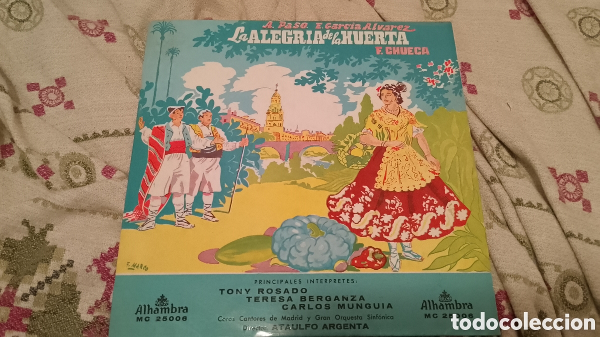Discos de vinilo: La alegr&iacute;a de la huerta F.Chueca