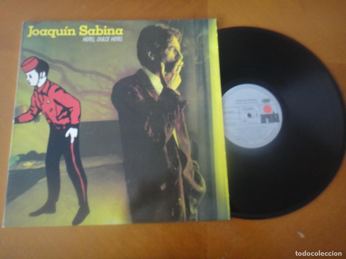 Discos de vinilo: LP : JOAQUIN SABINA - HOTEL DULCE HOTEL - ARIOLA 1987 + HOJA CON LETRAS