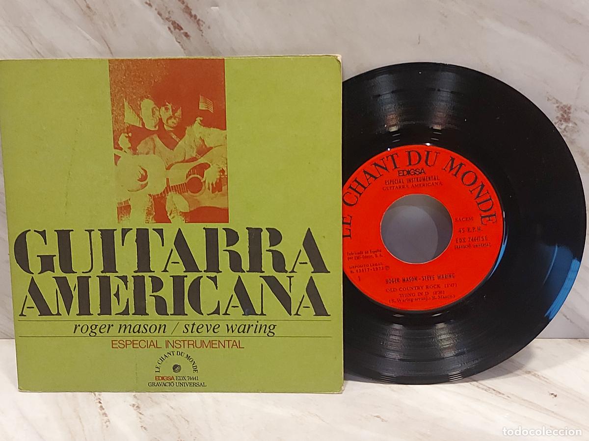 Discos de vinilo: ROGER MASON / STEVE WARING | GUITARRA AMERICANA | EP EDIGSA 1972 | MBC***