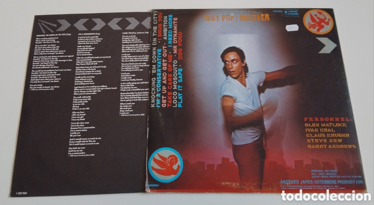 Discos de vinilo: Iggy pop, soldier Lp - Foto 2