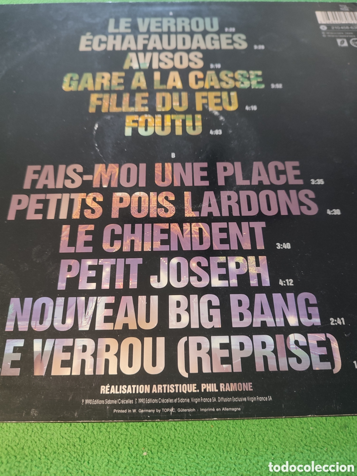 Discos de vinilo: Julien Clerc - Fais-moi une place 1990 - Foto 4