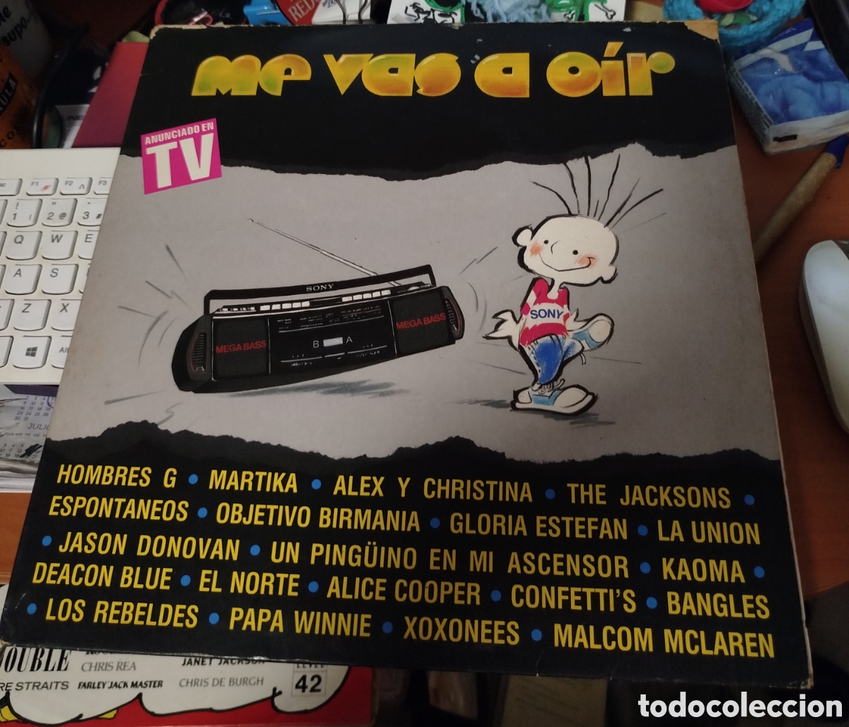 Discos de vinilo: Me vas a o&iacute;r. VV.AA. martika, Hombres G, the Jacksons...Doble LP