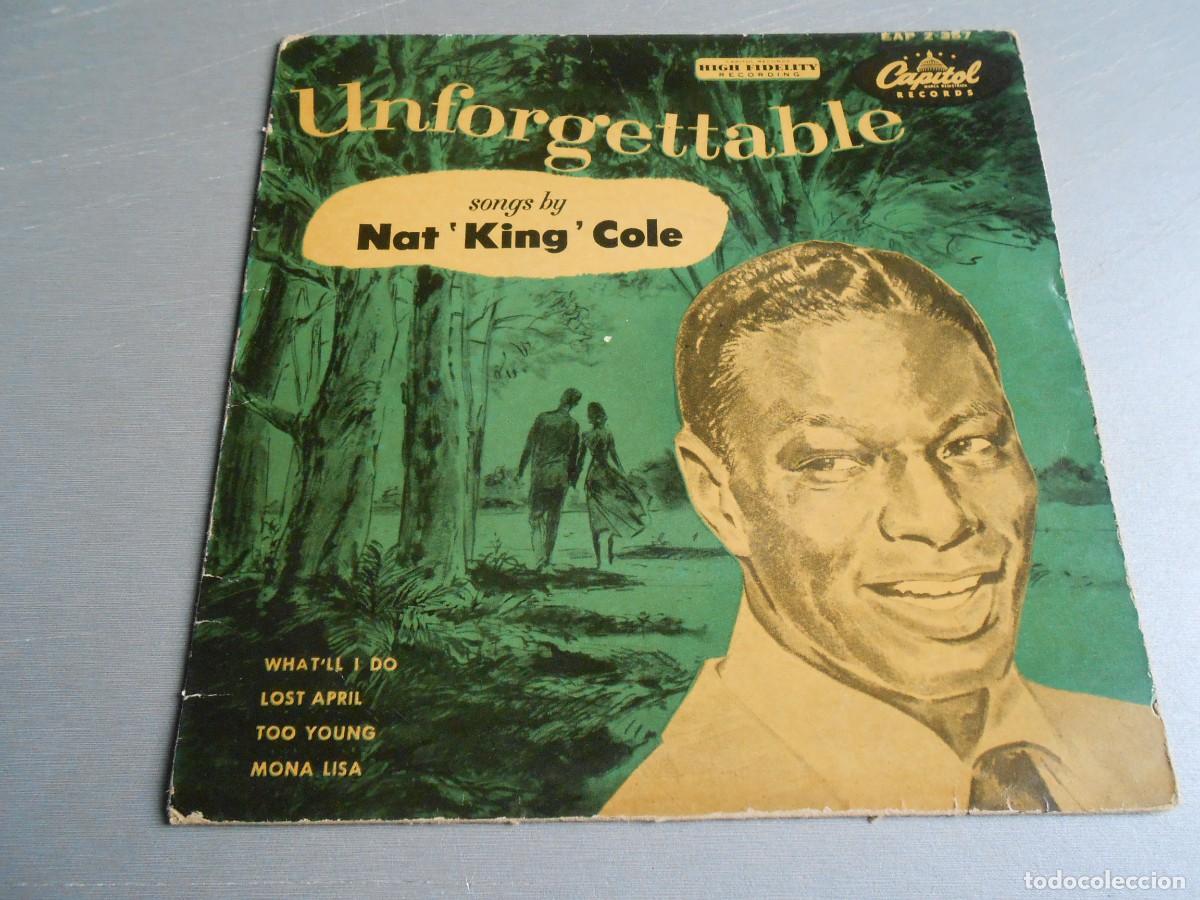 Discos de vinilo: NAT KING COLE - UNFORGETTABLE -, EP , WHAT&acute;LL I DO + 3, A&Ntilde;O 1960, CAPITOL EAP 2-357