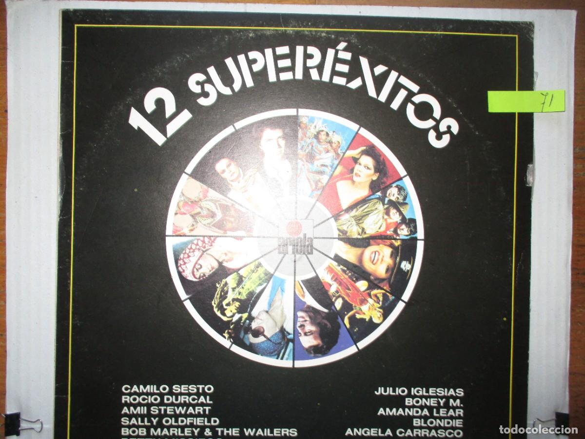 Discos de vinilo: DISCO LP , VARIOS CANTANTES VER TAPA , 12 SUPEREXITOS ,BUEN ESTADO