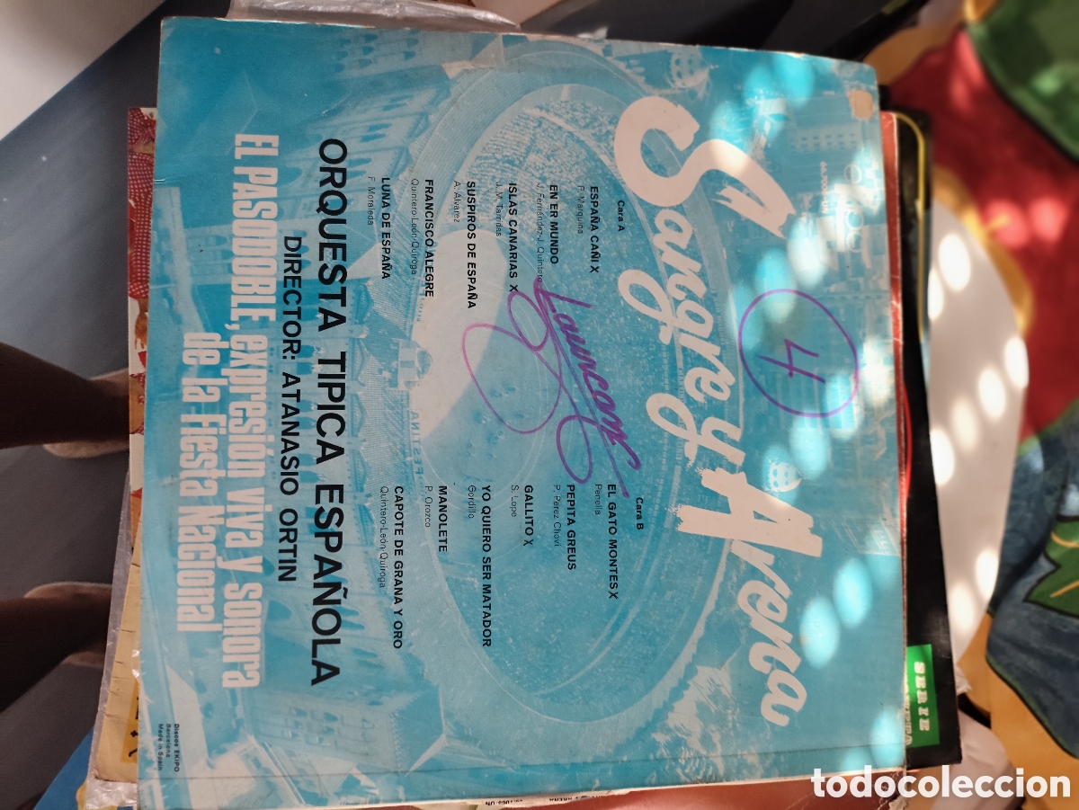 Discos de vinilo: Disco Vinilo Sangre y arena pasodobles - Foto 2