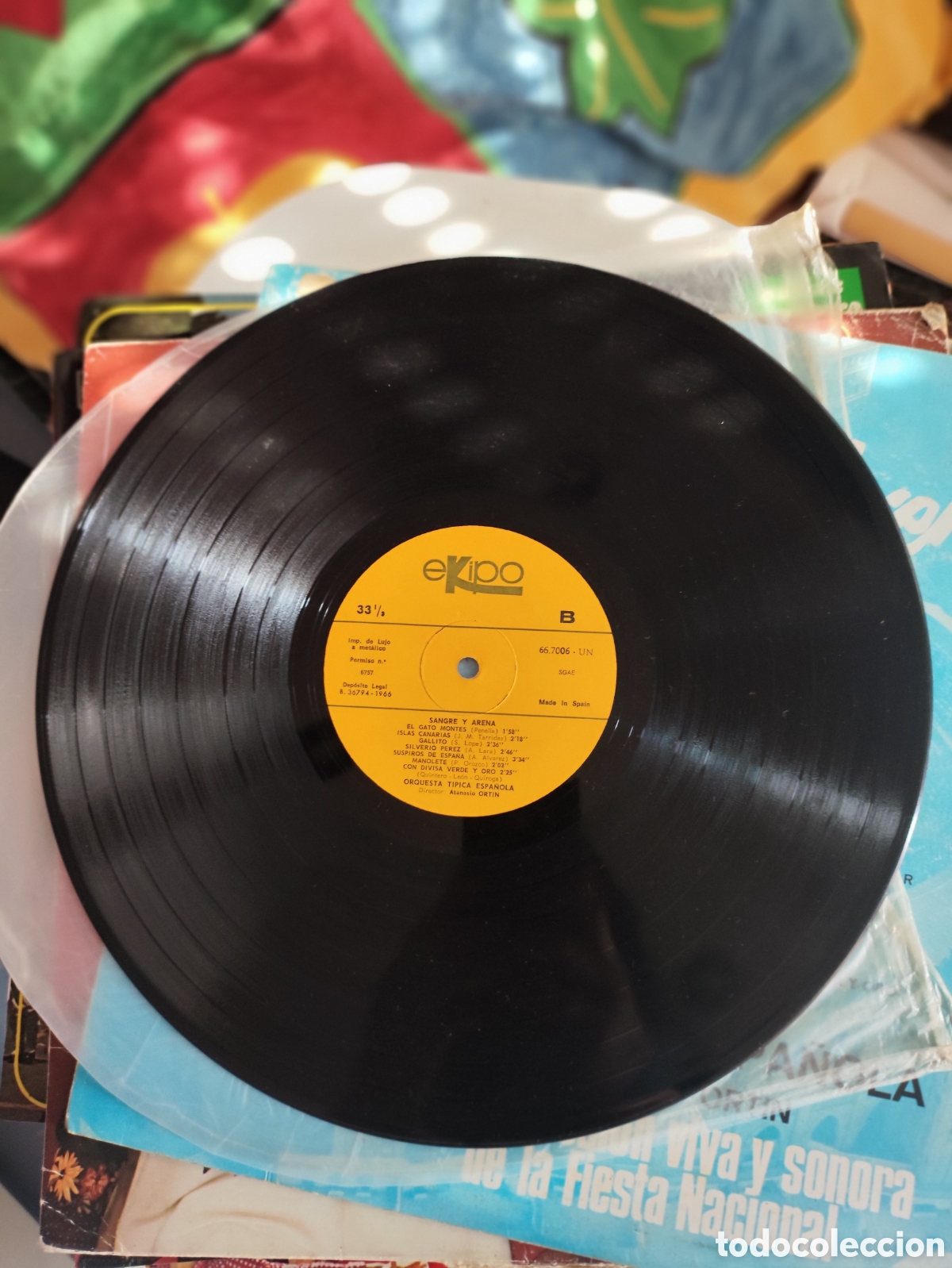 Discos de vinilo: Disco Vinilo Sangre y arena pasodobles - Foto 3