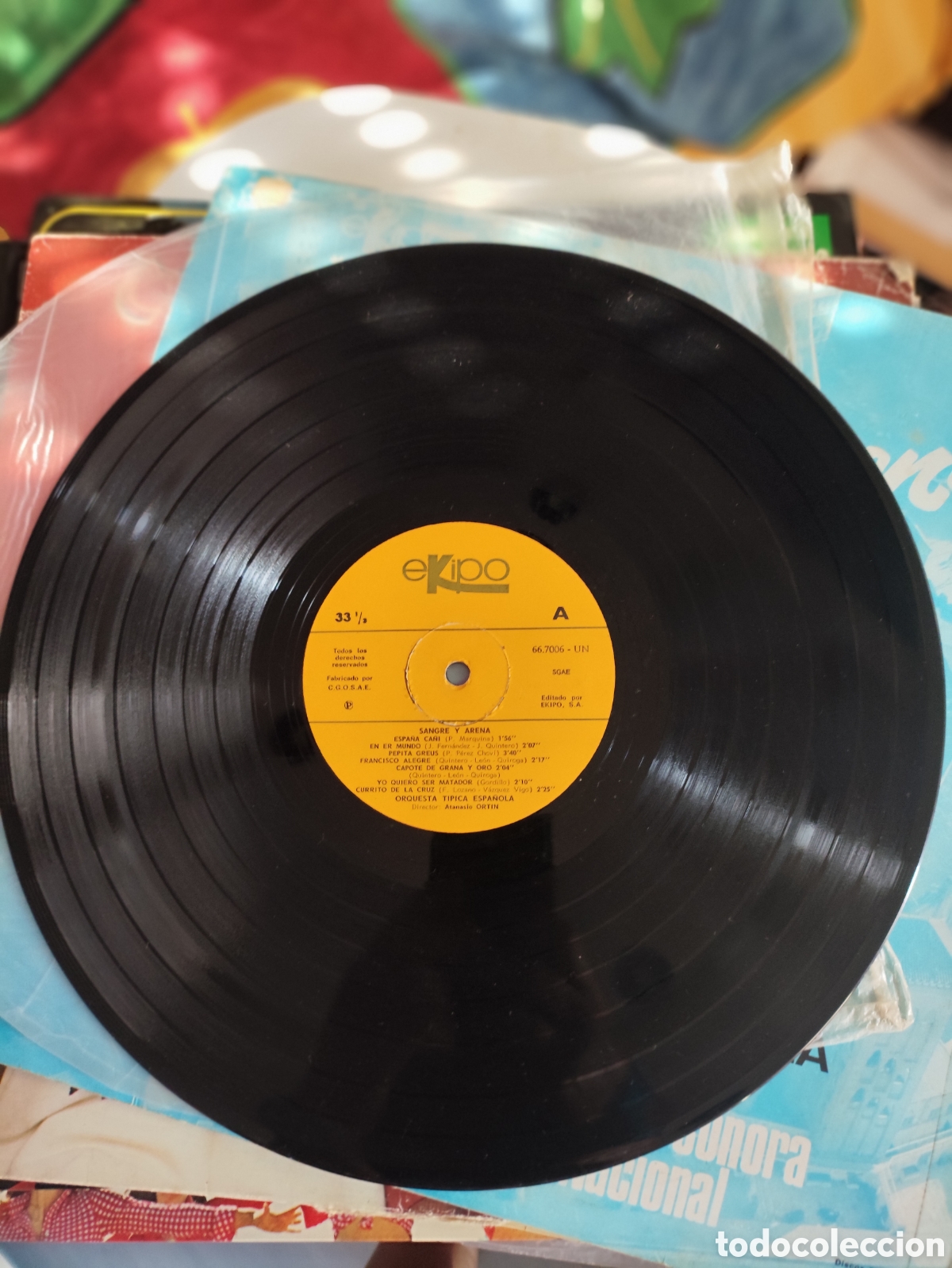 Discos de vinilo: Disco Vinilo Sangre y arena pasodobles - Foto 4