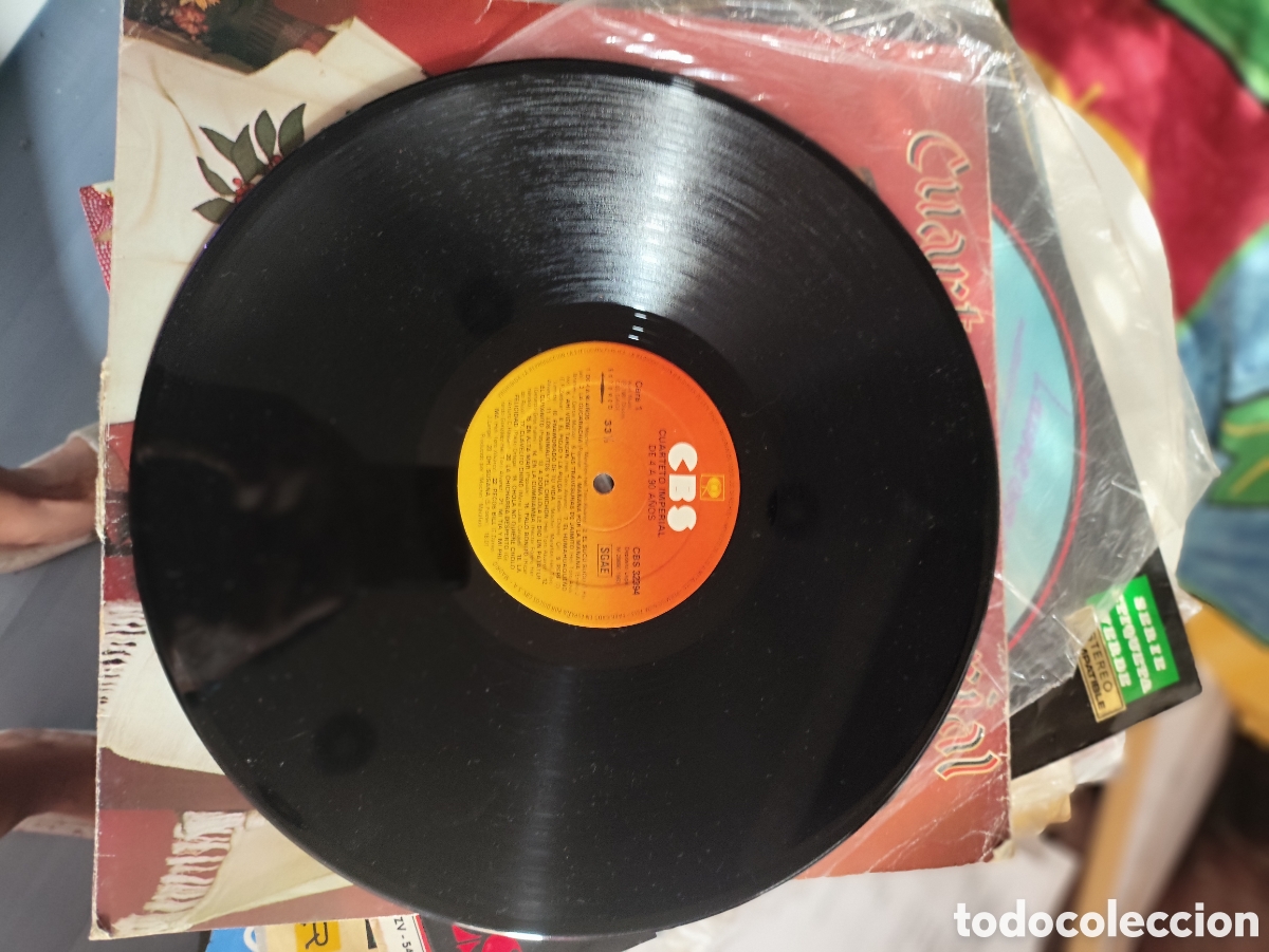 Discos de vinilo: Disco Vinilo De 4 a 90 a&ntilde;os Cuarteto Imperial - Foto 3