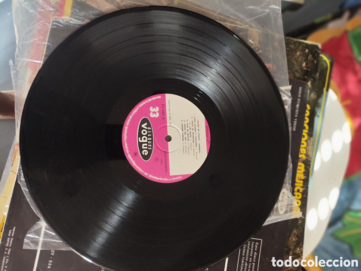 Discos de vinilo: Disco vinilo Valses de Johann Strauss - Foto 3