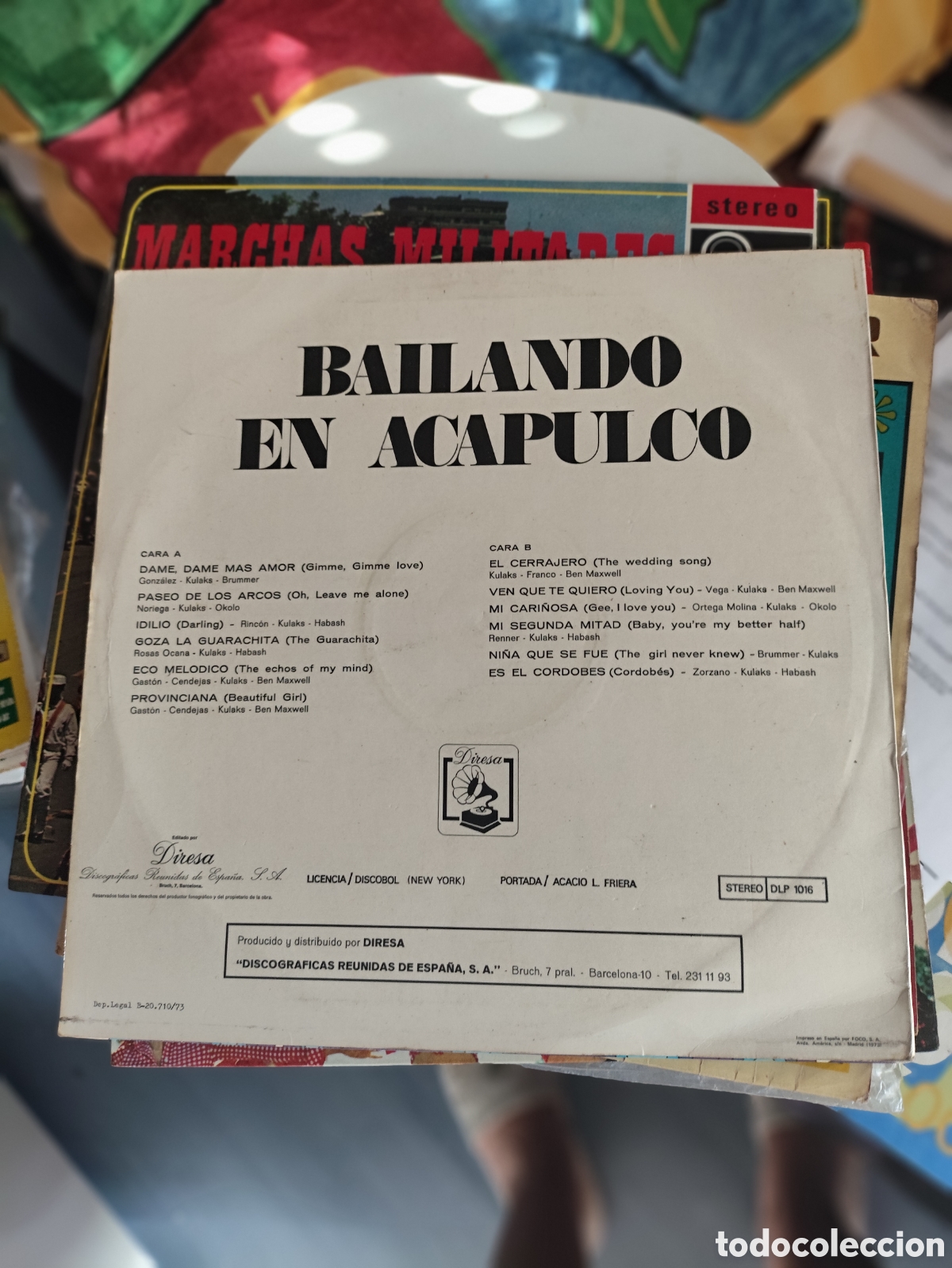 Discos de vinilo: Disco Vinilo Bailando en Acapulco - Foto 2