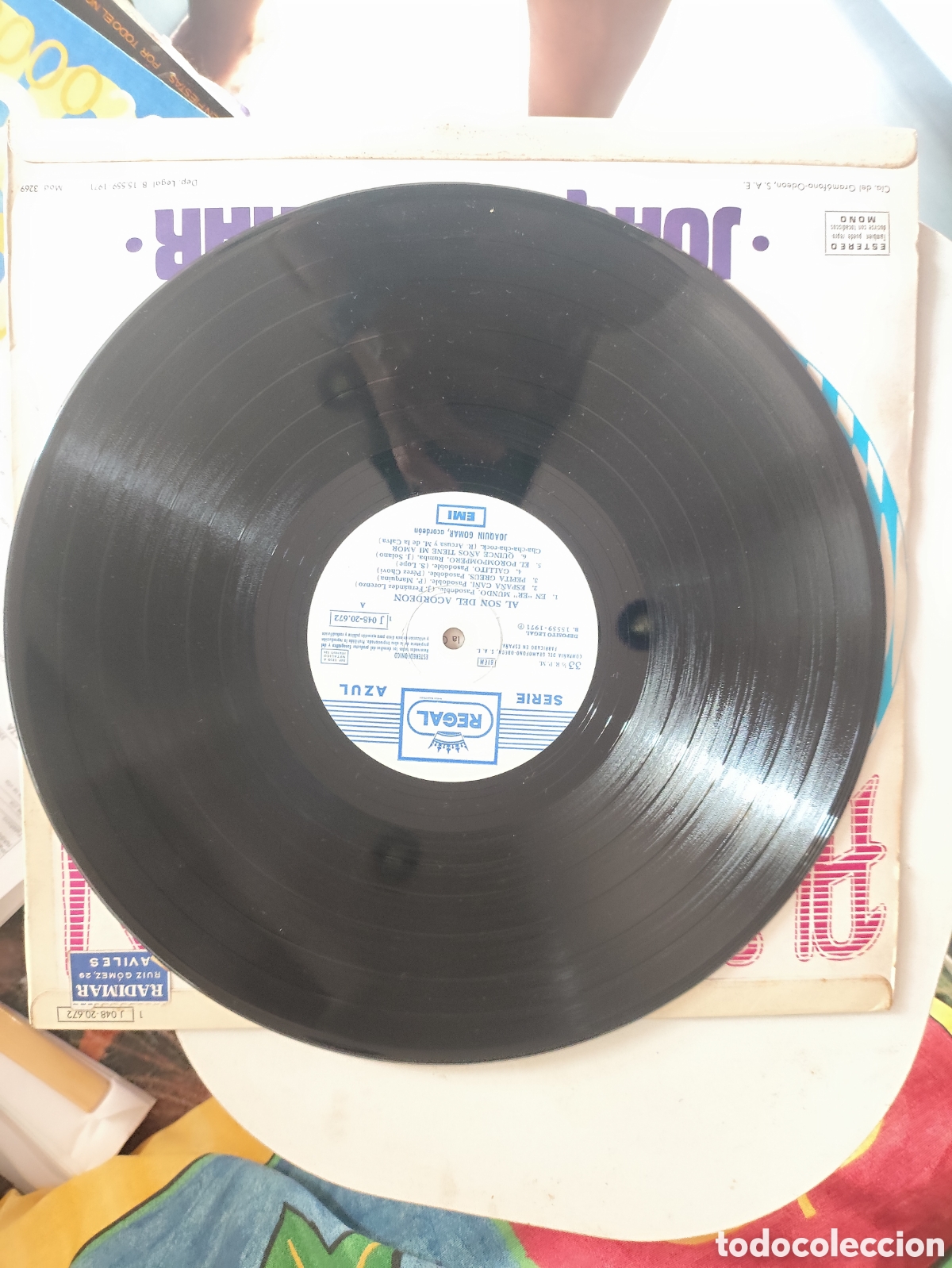 Discos de vinilo: Vinilo Al son del acorde&oacute;n de Joaqu&iacute;n Gomar - Foto 3