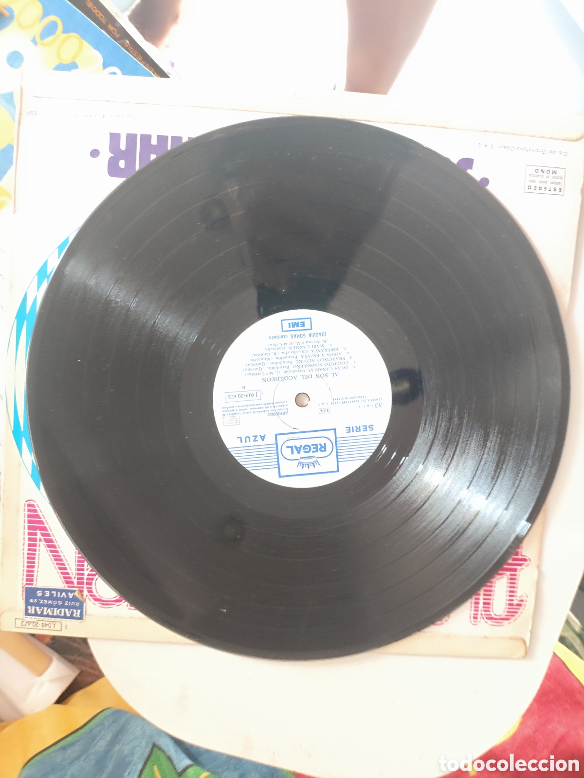 Discos de vinilo: Vinilo Al son del acorde&oacute;n de Joaqu&iacute;n Gomar - Foto 4