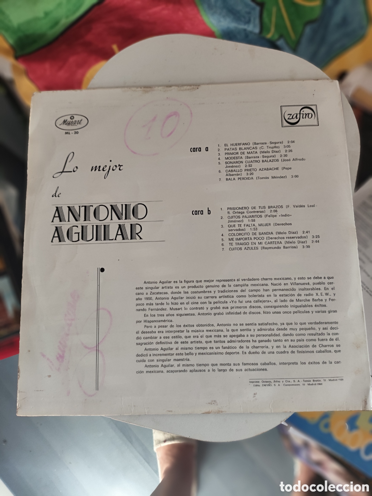 Discos de vinilo: Lo mejor de Antonio Aguilar - Foto 2