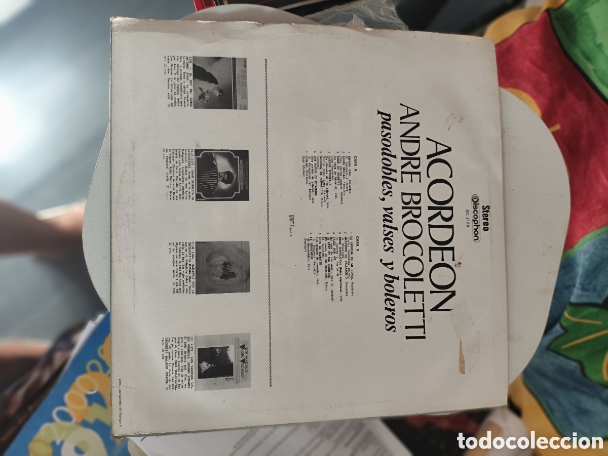 Discos de vinilo: Disco vinilo Acorde&oacute;n Pasodobles,Valdes y Boleros - Foto 2