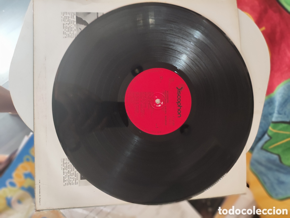 Discos de vinilo: Disco vinilo Acorde&oacute;n Pasodobles,Valdes y Boleros - Foto 4