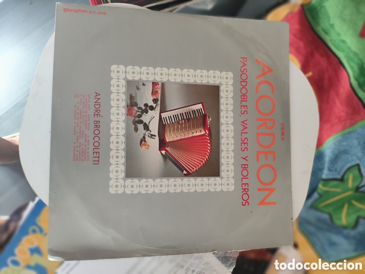 Discos de vinilo: Disco vinilo Acorde&oacute;n Pasodobles,Valdes y Boleros