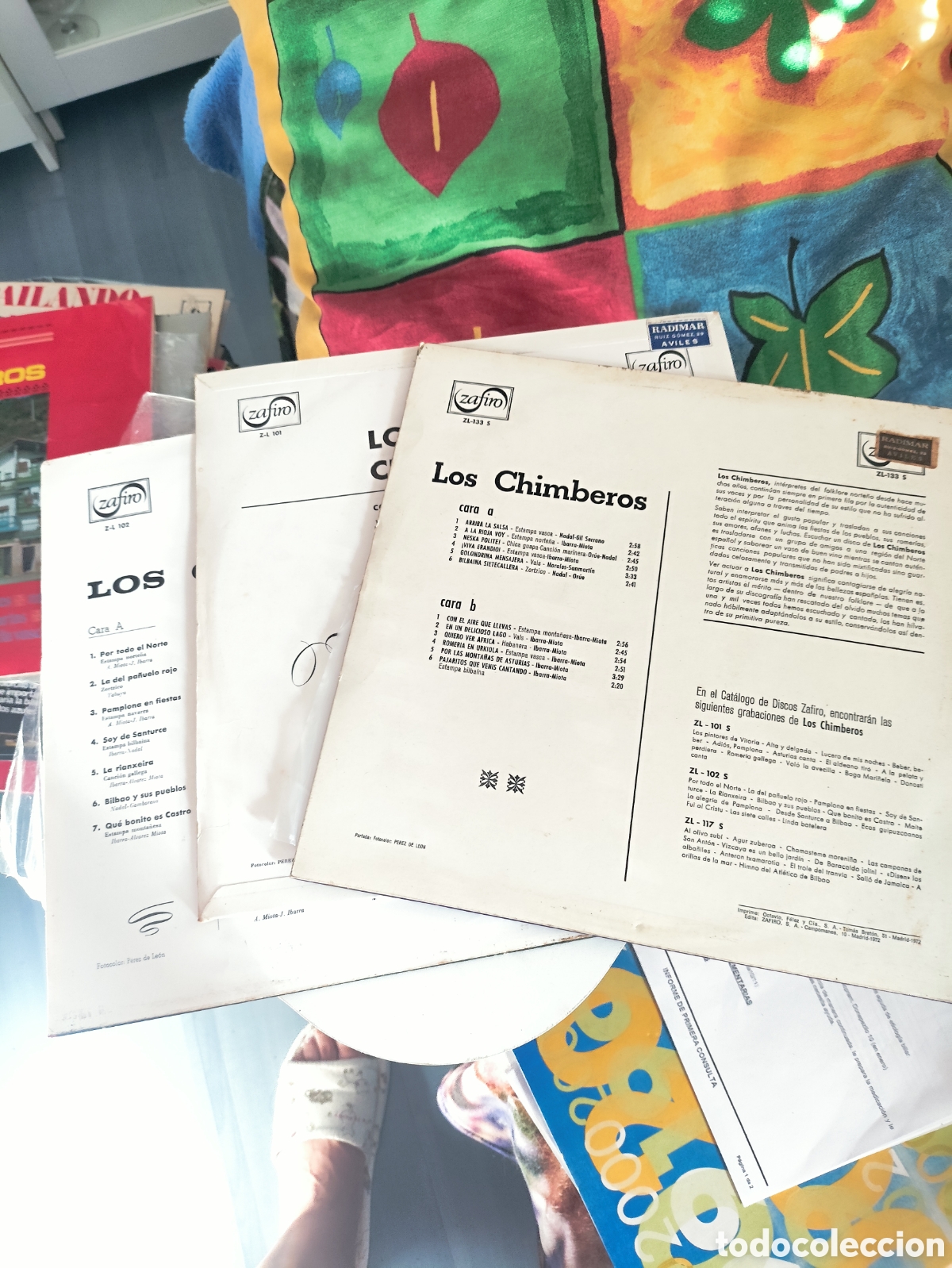 Discos de vinilo: Tr&iacute;o de Vinilos de Los Chimberos - Foto 2