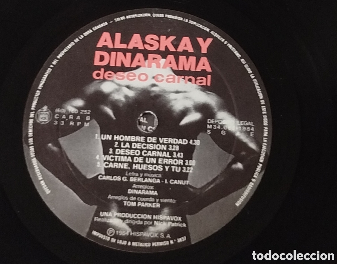 Discos de vinilo: Alaska y Dinarama - deseo carnal - Foto 3