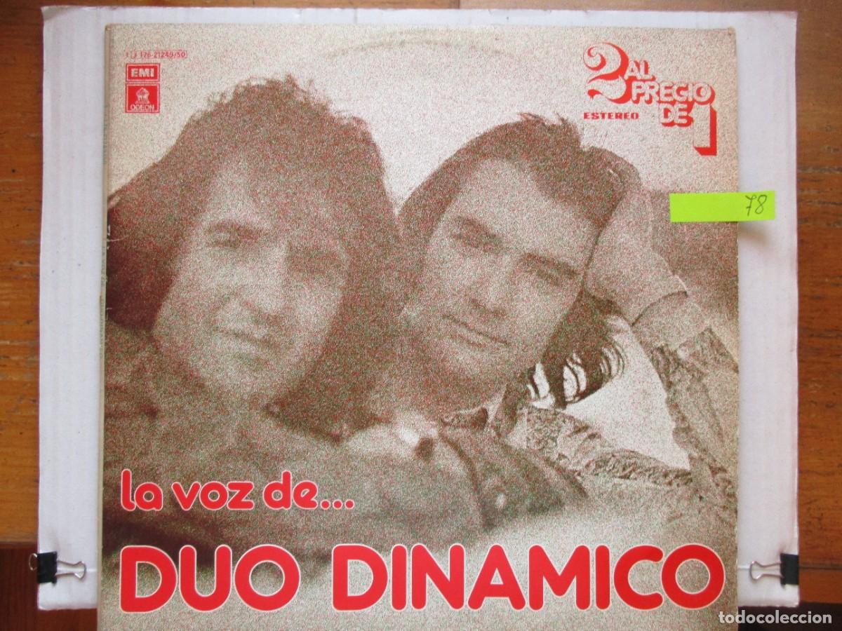 Discos de vinilo: DISCO LP , LA VOZ DE DUO DINAMICO, DOBLE DISCO ,BUEN ESTADO