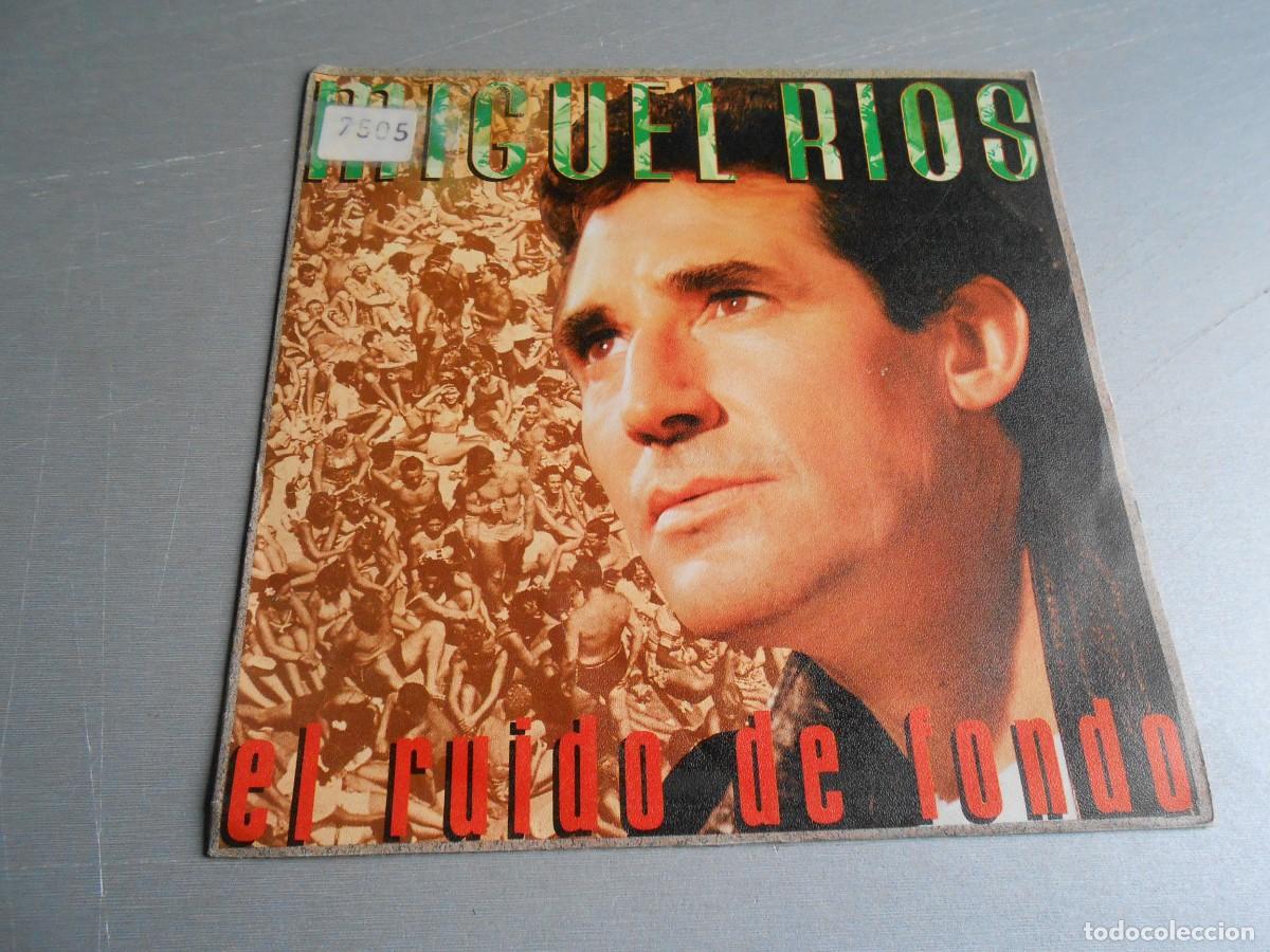 Discos de vinilo: MIGUEL RIOS, SG , EL RUIDO DE FONDO + 1, A&Ntilde;O 1986, POLYDOR 885.325-7