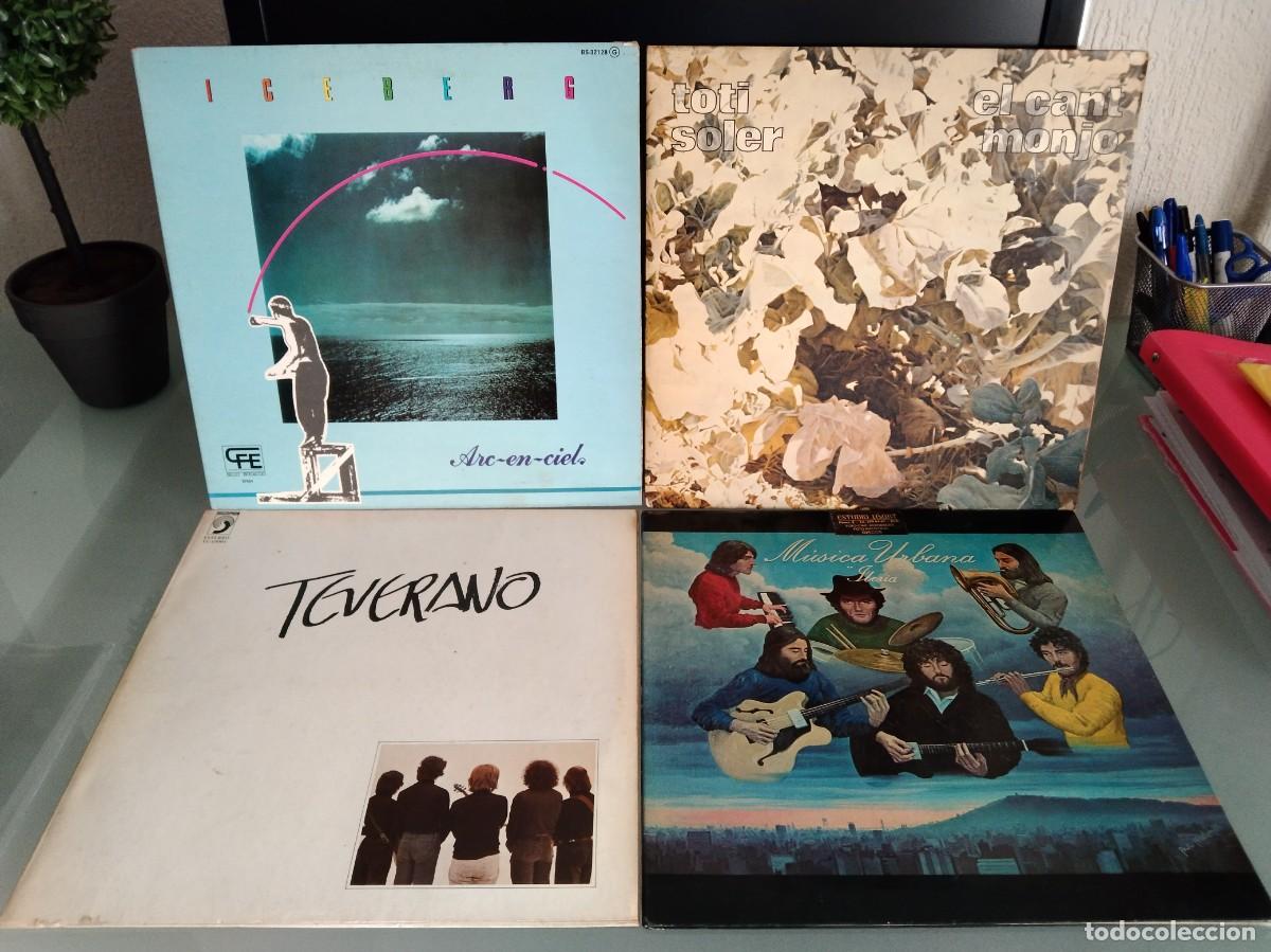 Discos de vinilo: LOTE 4 LPS VINILO ROCK PROGRESIVO ESPA&Ntilde;OL FOLK / M&Uacute;SICA URBANA TEVERANO ICEBERG TOTI SOLER