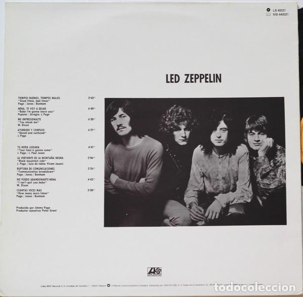 Discos de vinilo: LED ZEPPELIN PRIMER LP,REEDICION 1982 - Foto 2