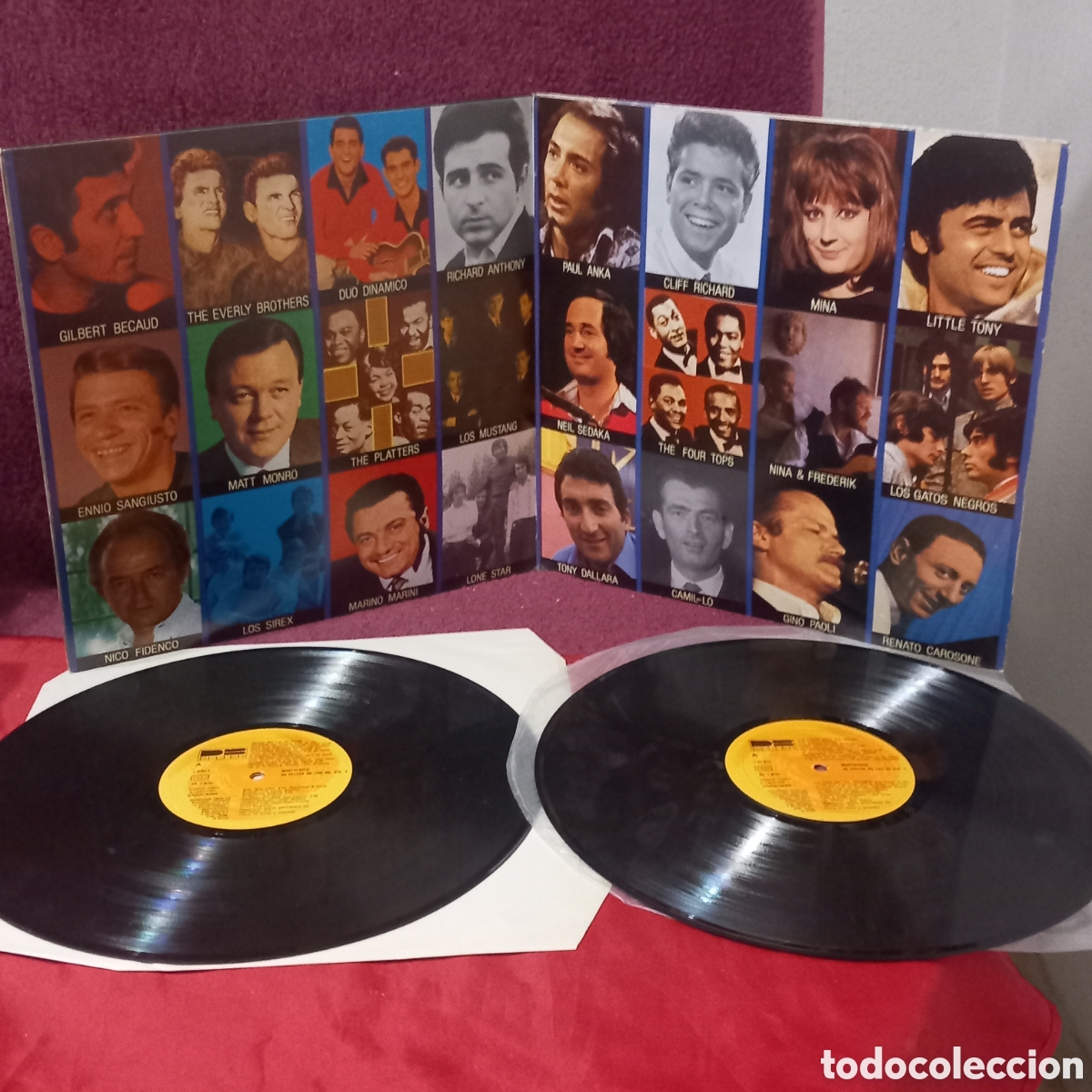 Vinyl records: LP DOBLE /NOSTALGICO 49 EXITOS de los 60's(1981 SPAIN BELTER)
