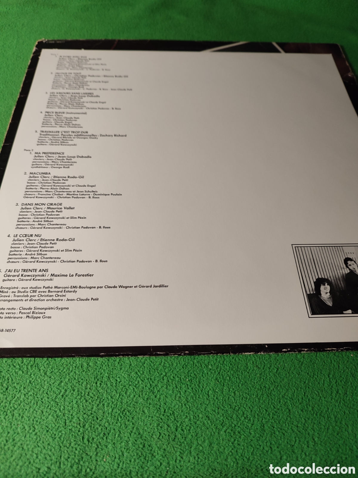 Discos de vinilo: Julien Clerc - Jaloux edicion francesa 1978 - Foto 2